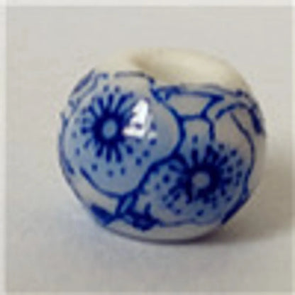 1 Piece Diameter 8mm Ceramics Floral Beads