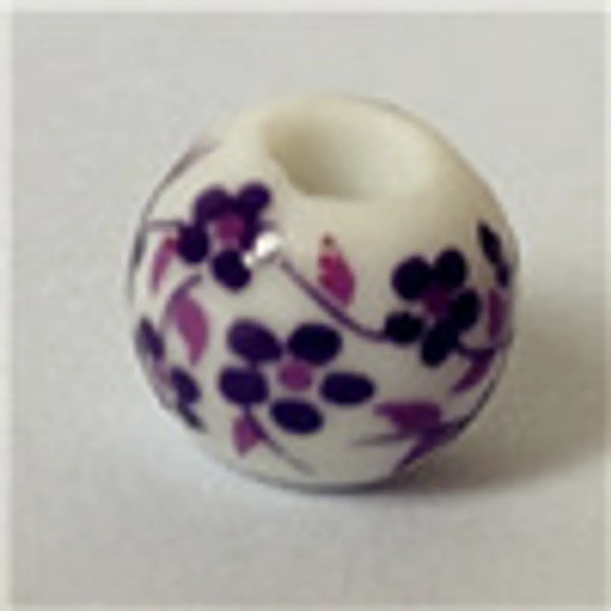 1 Piece Diameter 8mm Ceramics Floral Beads