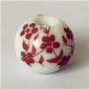 1 Piece Diameter 8mm Ceramics Floral Beads