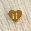 1 Piece Diameter 8mm Titanium Steel Letter Heart Shape Pendant