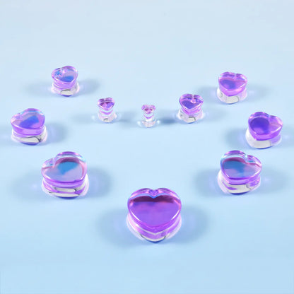 1 Piece Ear Cartilage Rings & Studs Basic Modern Style Classic Style Heart Shape Glass Auricle