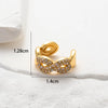 1 Piece Ear Cartilage Rings & Studs Simple Style Classic Style Heart Shape Butterfly Bow Knot Copper Inlay Zircon Ear Cartilage Rings & Studs