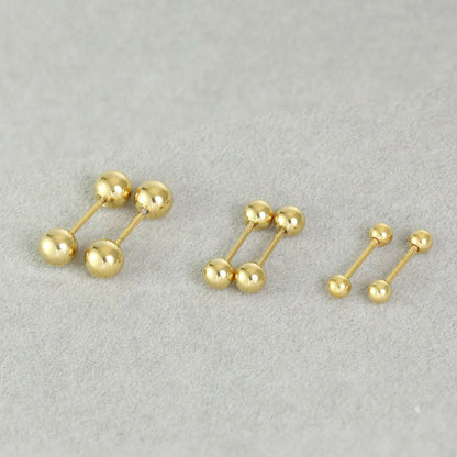 1 Piece Ear Cartilage Rings & Studs Simple Style Classic Style Solid Color 304 Stainless Steel Polishing Ear Cartilage Rings & Studs