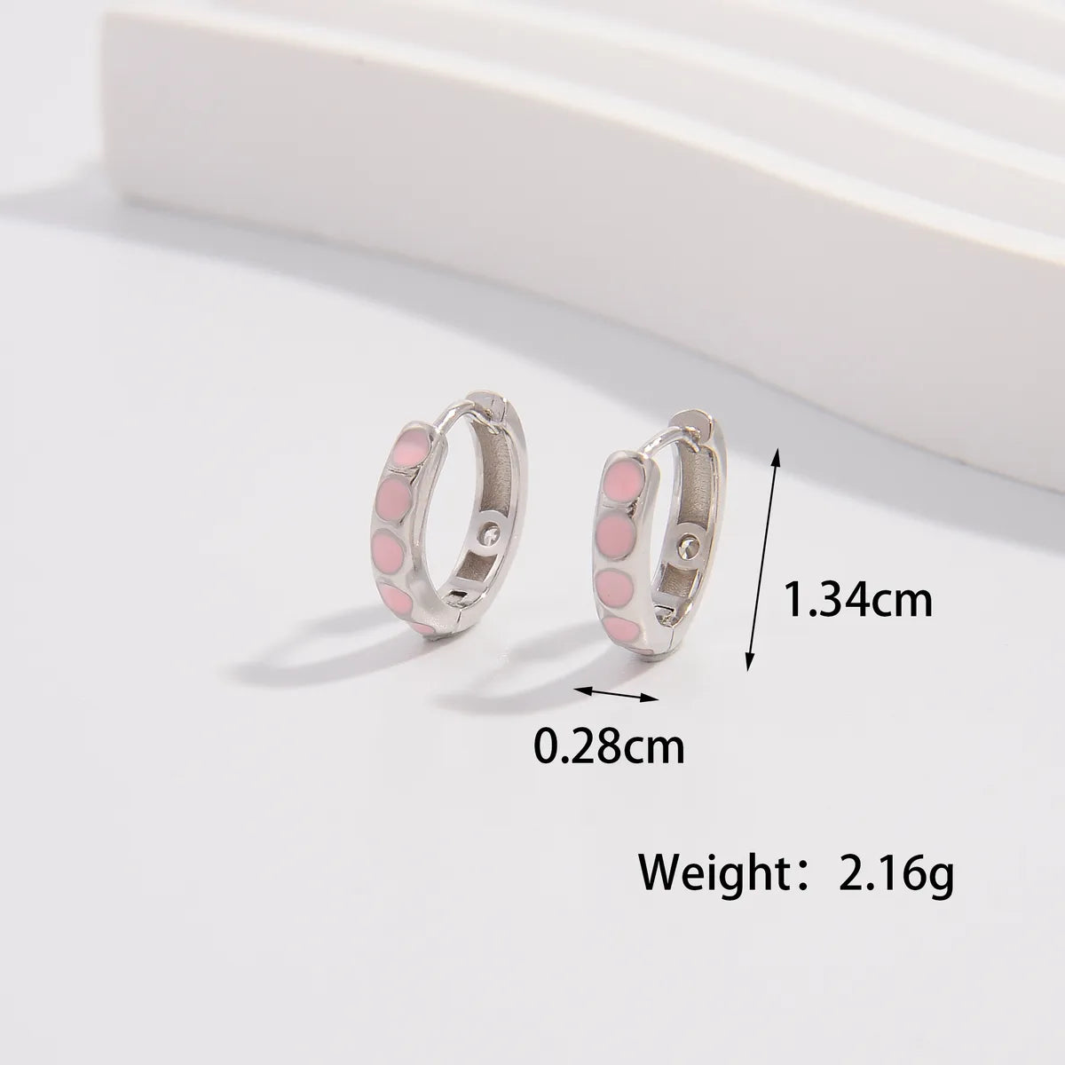 1 Piece Elegant Glam Romantic Color Block Plating Carving Sterling Silver Zircon White Gold Plated Earrings