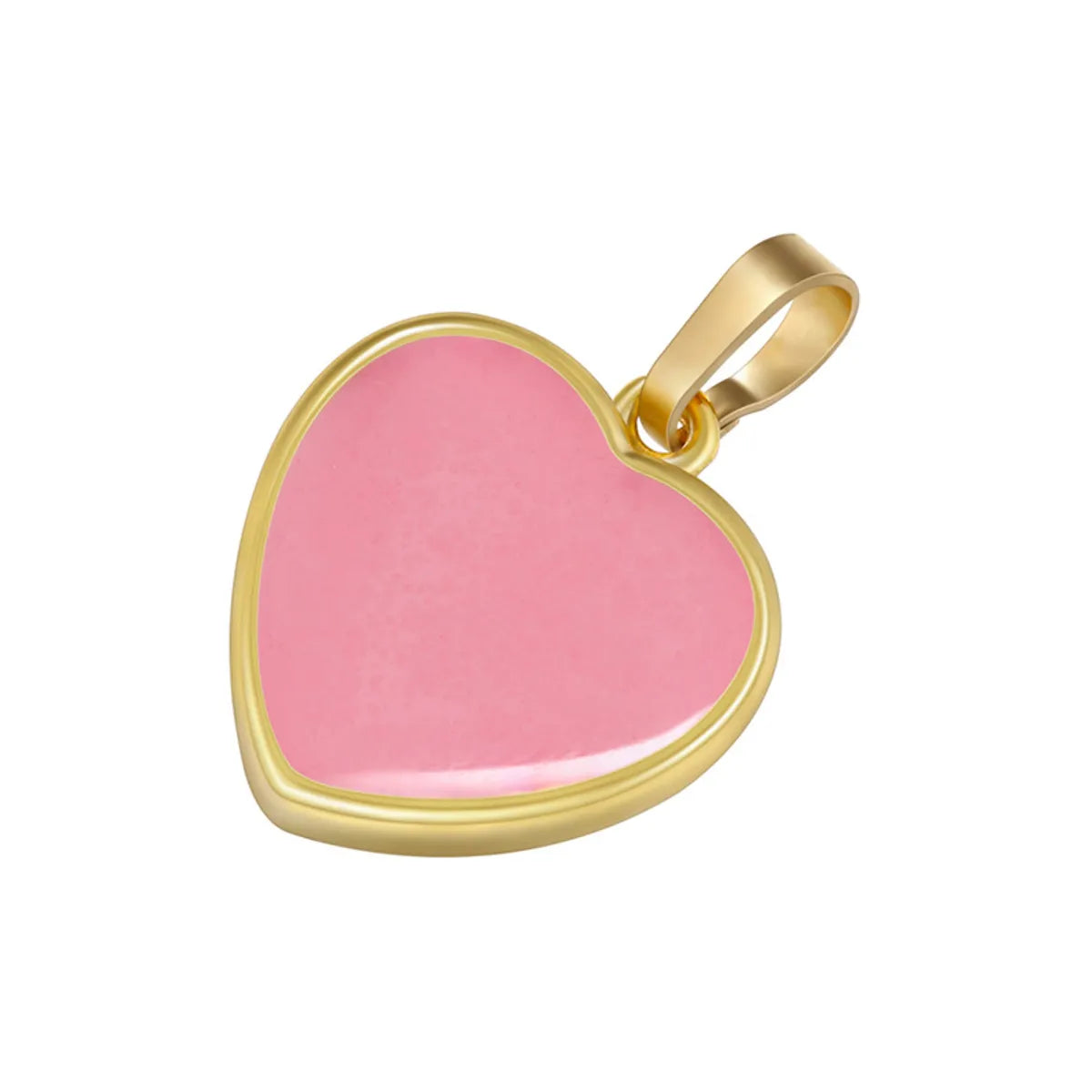 1 Piece Elegant Heart Shape Copper Enamel Plating Jewelry Accessories