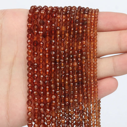 1 Piece 35-40cm Diameter 3mm Diameter 4mm Stone Round Beads