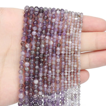 1 Piece 35-40cm Diameter 3mm Diameter 4mm Stone Round Beads