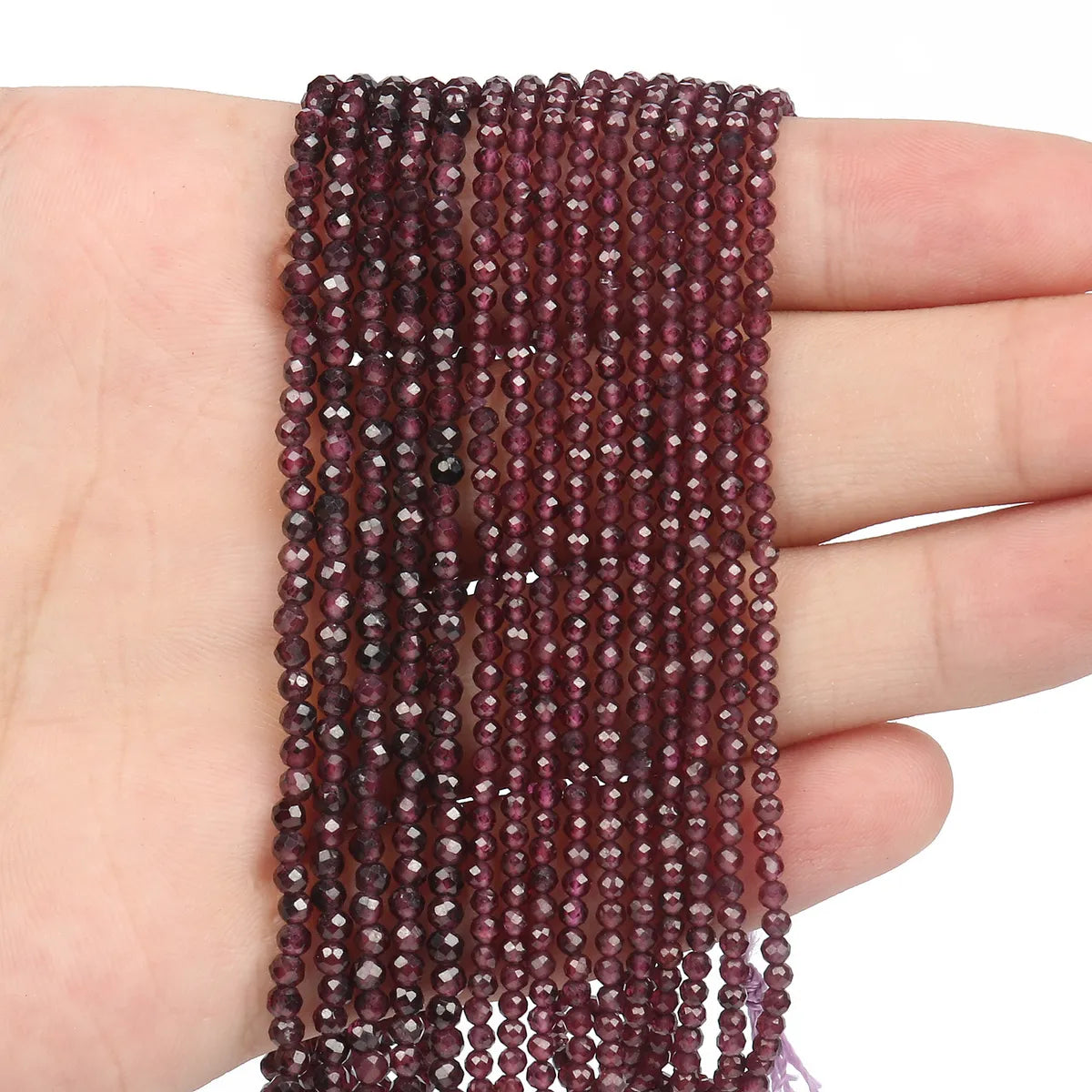 1 Piece 35-40cm Diameter 3mm Diameter 4mm Stone Round Beads