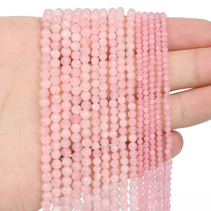 1 Piece 35-40cm Diameter 3mm Diameter 4mm Stone Round Beads