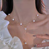 1 Piece Elegant Tassel Alloy Inlay Artificial Pearls Women'S Necklace