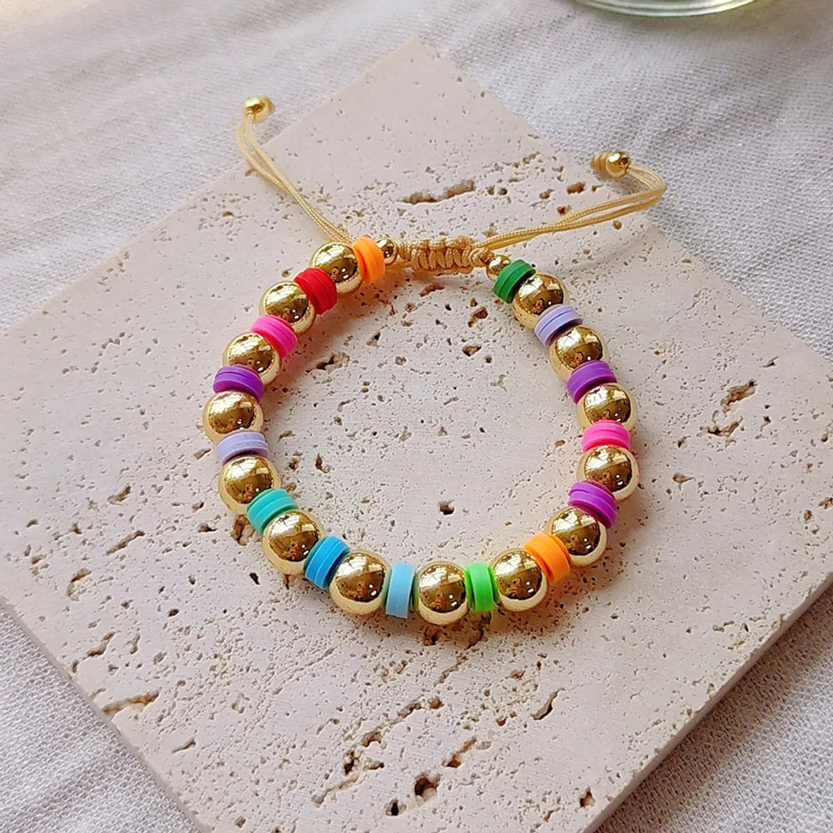 Ethnic Style Colorful Freshwater Pearl Soft Clay Wholesale Bracelets