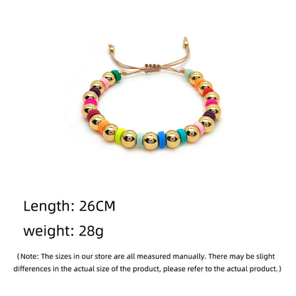 Ethnic Style Colorful Freshwater Pearl Soft Clay Wholesale Bracelets