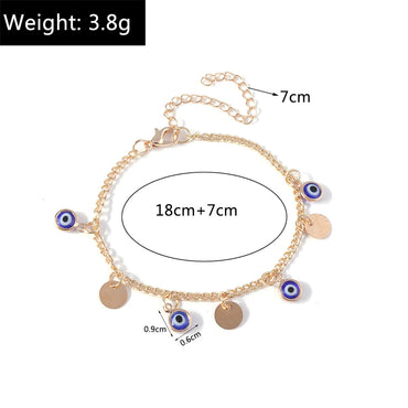 1 Piece Ethnic Style Devil's Eye Alloy Inlay Glass Women's Bracelets