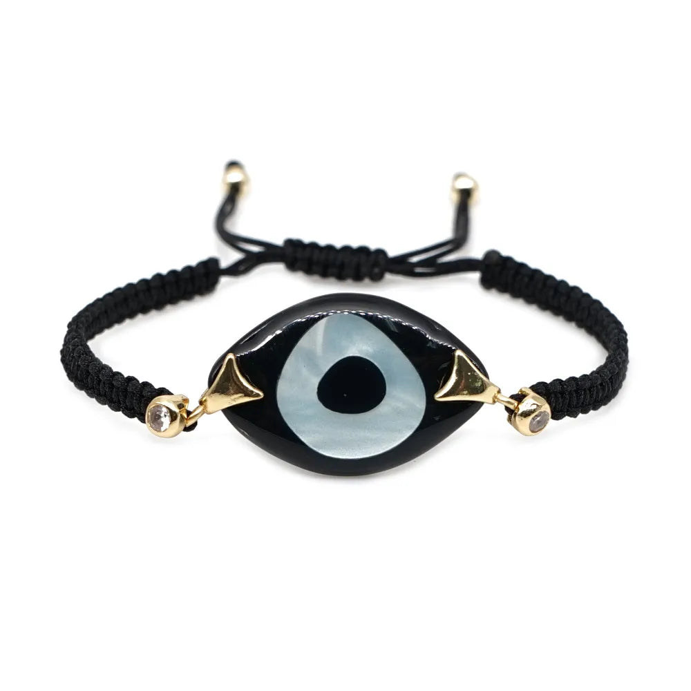 1 Piece Ethnic Style Devil'S Eye Resin Shell Women'S Bracelets