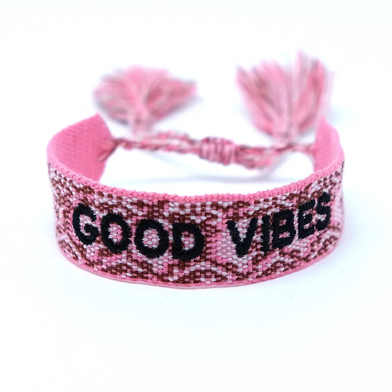 Ethnic Style Letter Rope Braid Unisex Bracelets