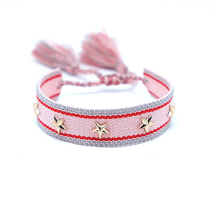 Ethnic Style Letter Rope Braid Unisex Bracelets