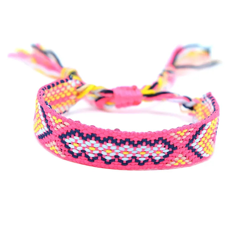 Ethnic Style Letter Rope Braid Unisex Bracelets