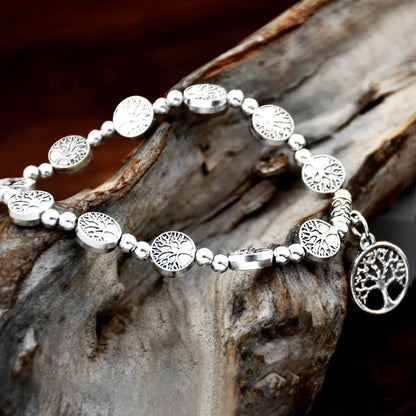 1 Piece Ethnic Style Round Tree Alloy Plating Unisex Bracelets