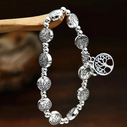 1 Piece Ethnic Style Round Tree Alloy Plating Unisex Bracelets