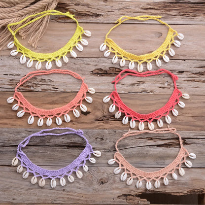 1 Piece Ethnic Style Shell Cotton Shell Patchwork Women'S Necklace