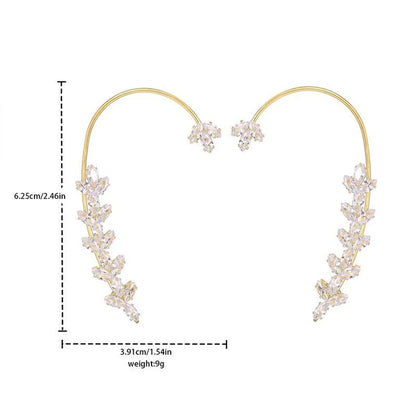 Wholesale Jewelry Fairy Style Butterfly Alloy Artificial Diamond Inlay Ear Clips