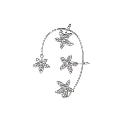 Wholesale Jewelry Fairy Style Butterfly Alloy Artificial Diamond Inlay Ear Clips