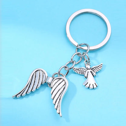 Fashion Angel Angel Wings Alloy Plating Bag Pendant Keychain