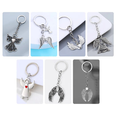 Fashion Angel Angel Wings Alloy Plating Bag Pendant Keychain