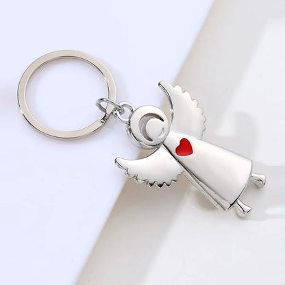 Fashion Angel Angel Wings Alloy Plating Bag Pendant Keychain