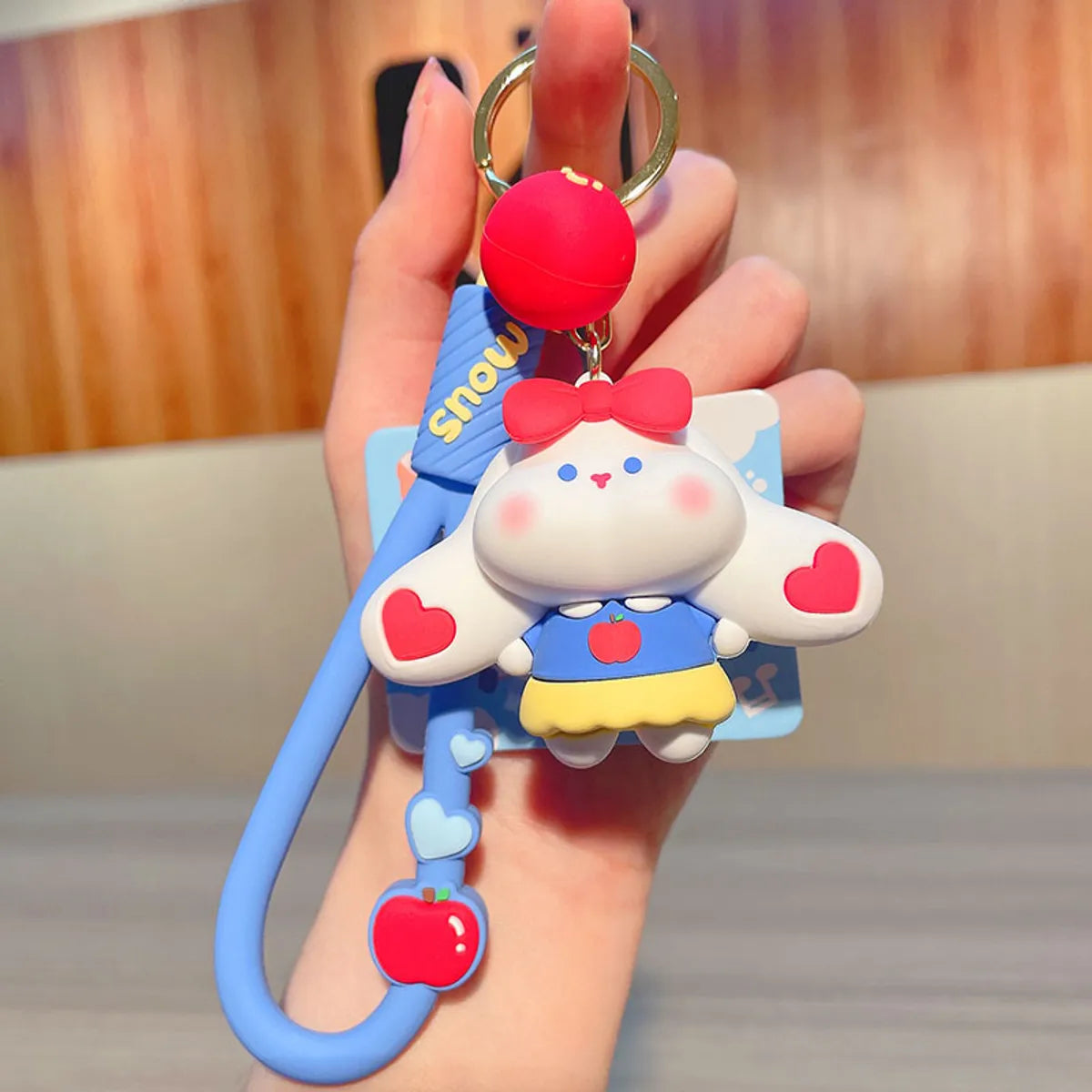 1 Piece Fashion Animal Rubber Unisex Bag Pendant Keychain