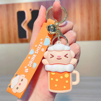 1 Piece Fashion Animal Rubber Unisex Bag Pendant Keychain