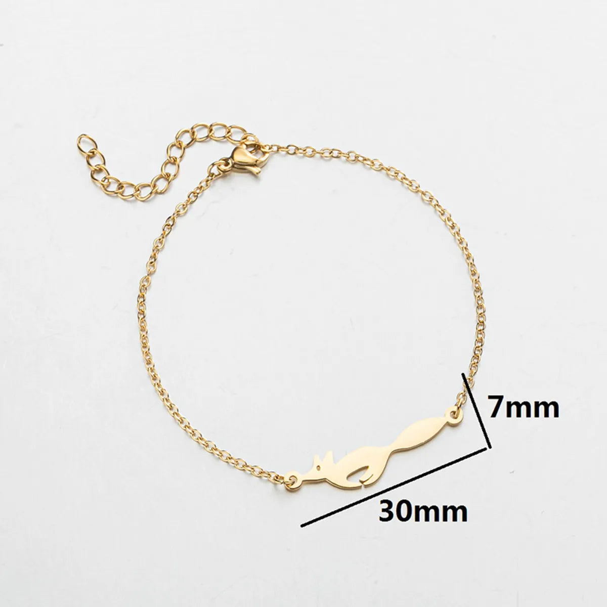 1 Piece Fashion Animal Stainless Steel Plating Bracelets