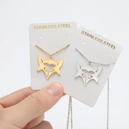 Titanium Steel Fashion Plating Animal Necklace