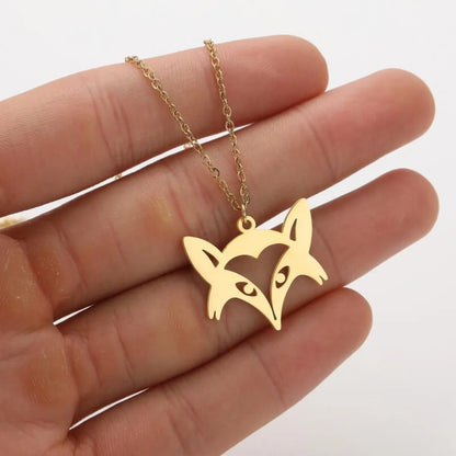 Titanium Steel Fashion Plating Animal Necklace