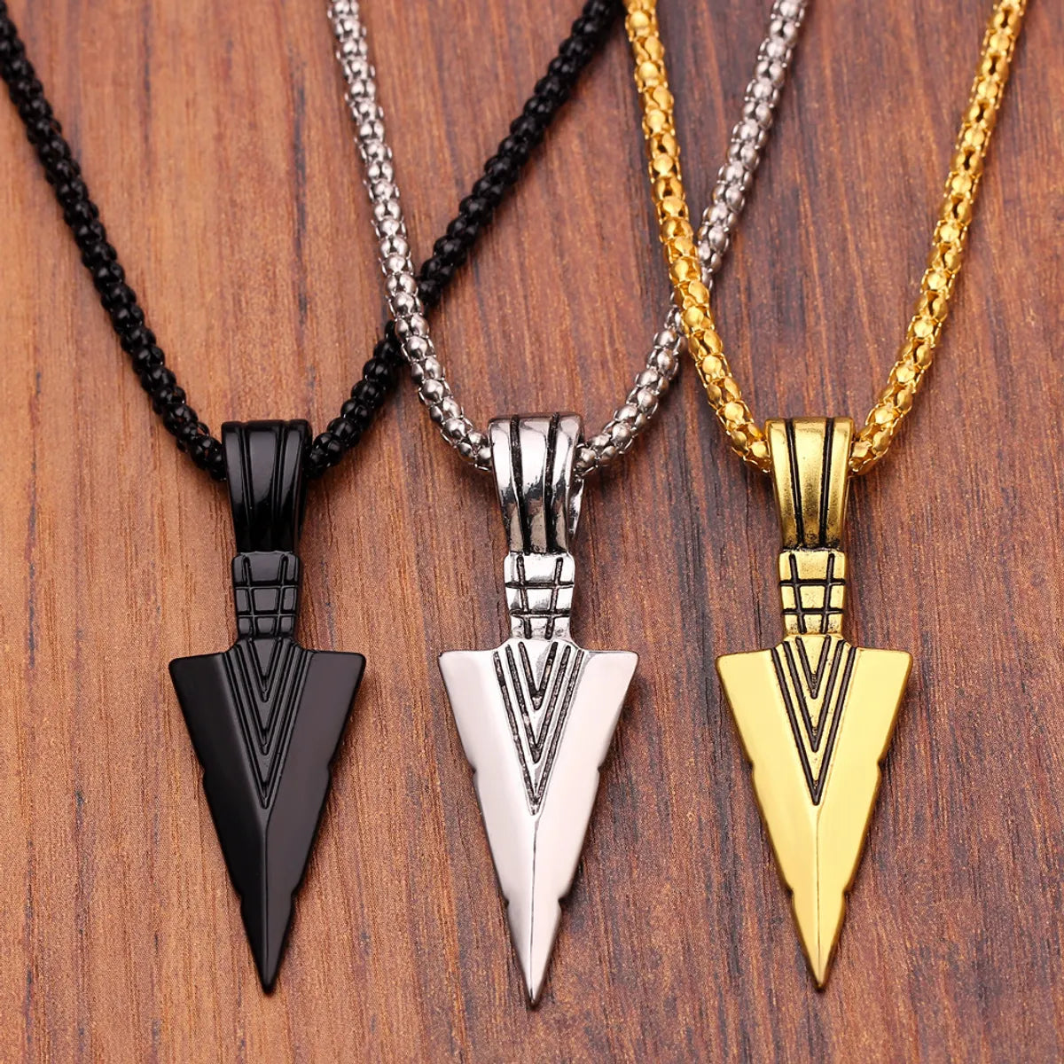 1 Piece Fashion Arrow Alloy Plating Men's Pendant Necklace