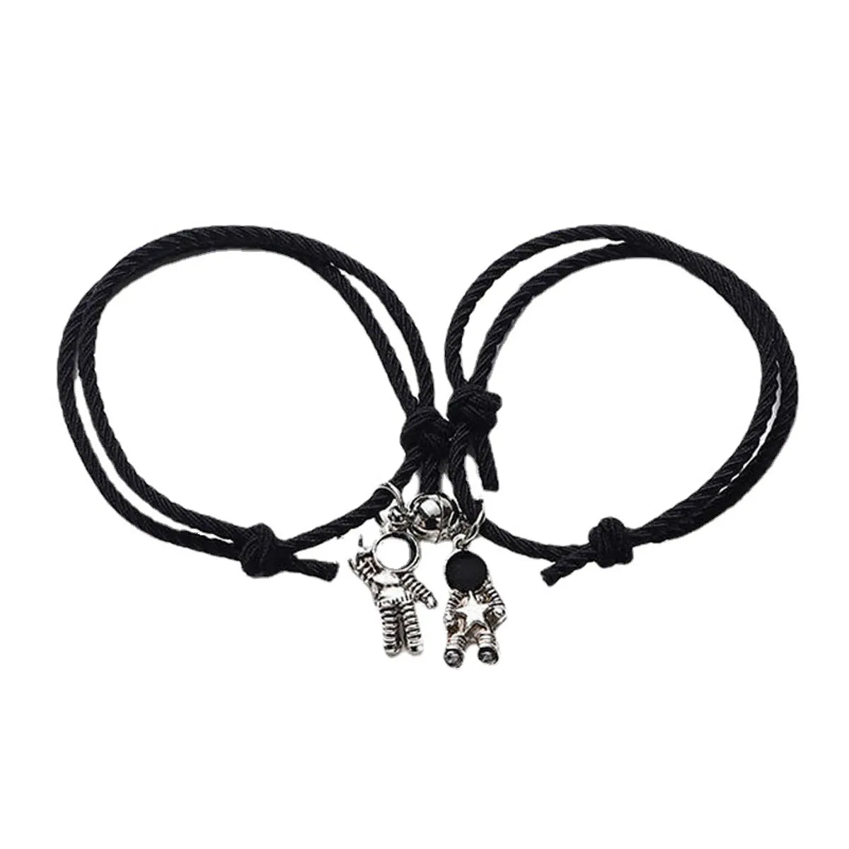 1 Piece Fashion Astronaut Alloy Rope Couple Bracelets Necklace