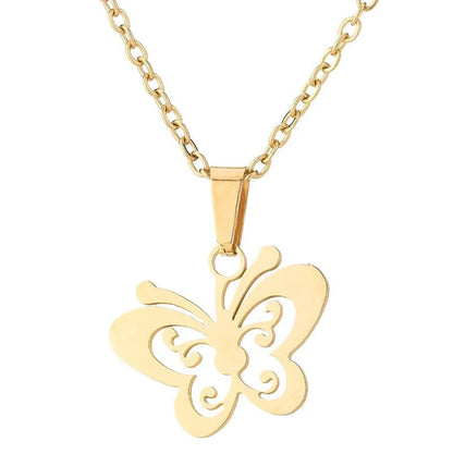 1 Piece Fashion Butterfly Stainless Steel Plating Necklace