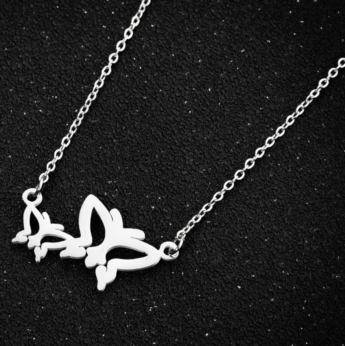 1 Piece Fashion Butterfly Stainless Steel Plating Necklace