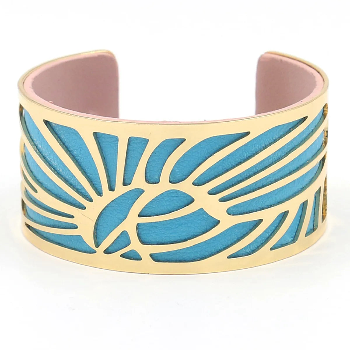 Fashion C Shape Pu Leather Iron Plating Women's Bangle