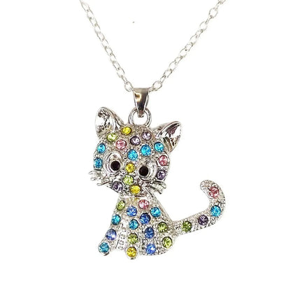 1 Piece Fashion Cat Alloy Diamond Rhinestones Women'S Pendant Necklace