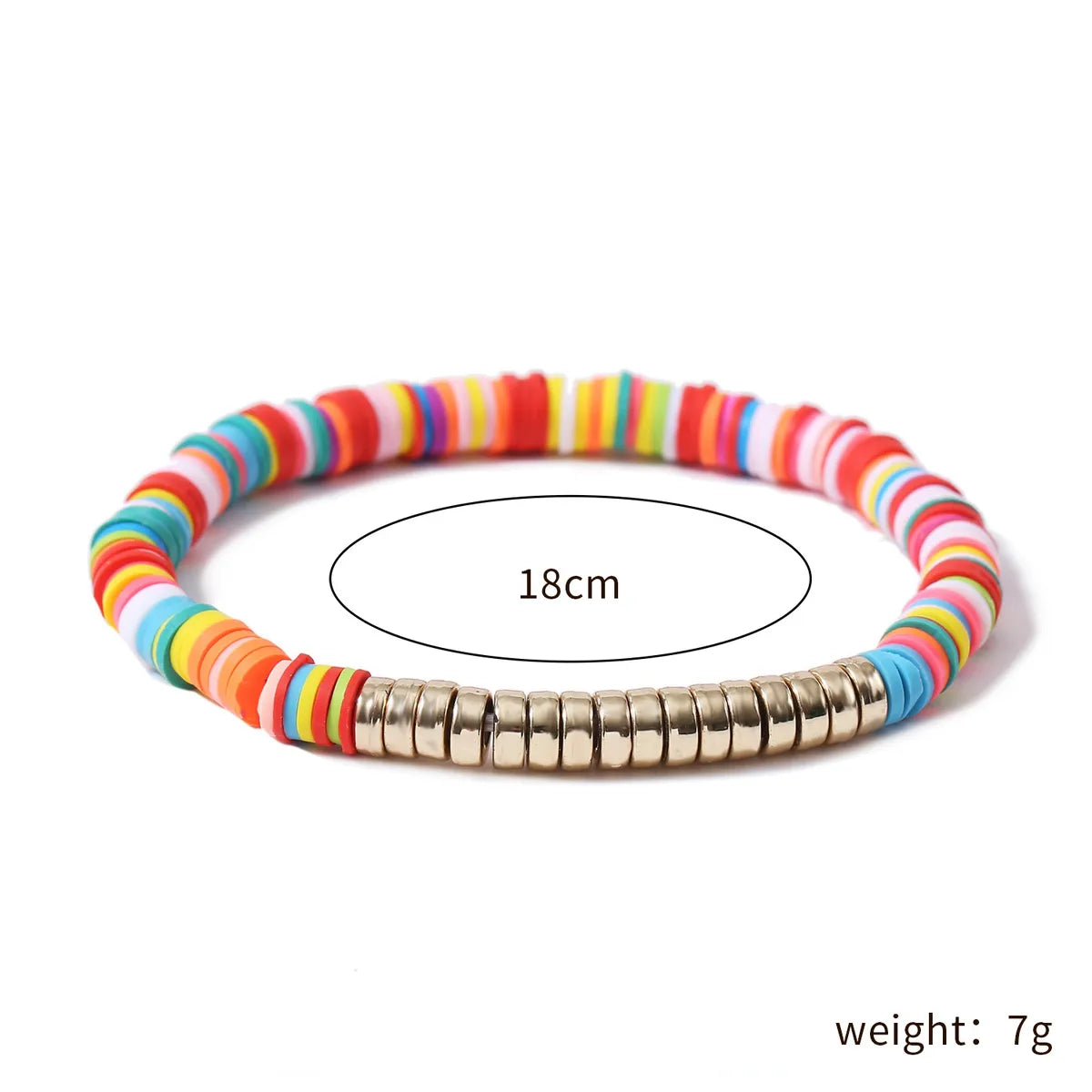 1 Piece Fashion Circle Soft Clay Beaded Women'S Bracelets