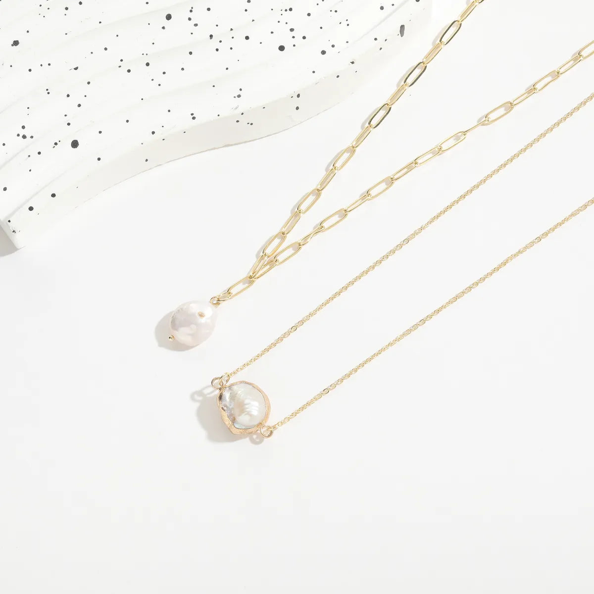 1 Piece Fashion Classic Style Commute Jewelry Freshwater Pearl Plating Pendant Necklace