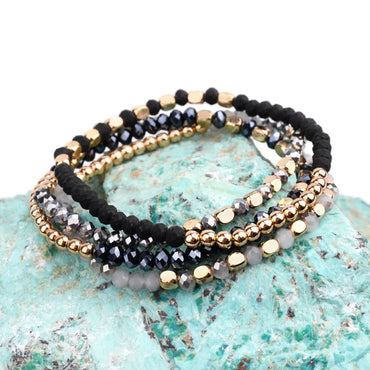 Fashion Color Block Arylic Artificial Crystal Wholesale Bracelets