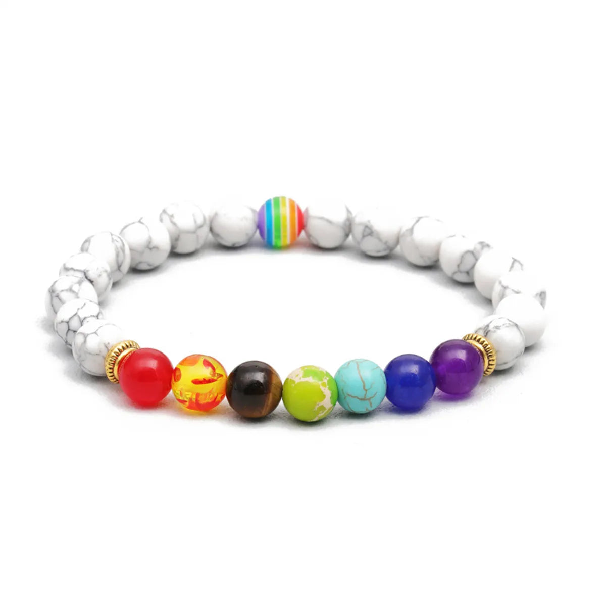 1 Piece Fashion Color Block Beaded Unisex Bracelets