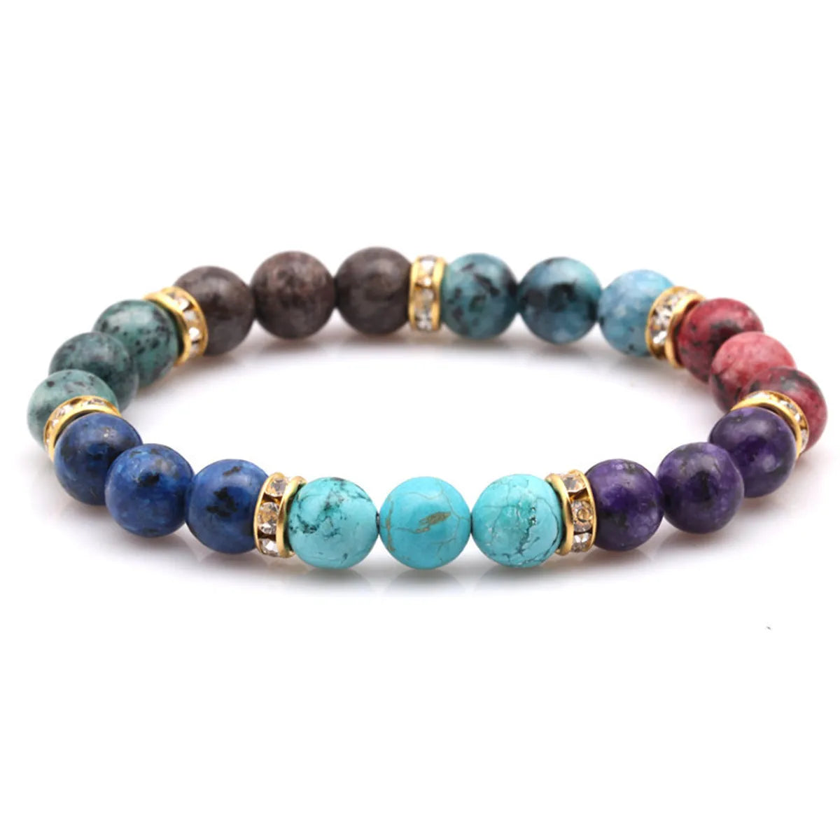 1 Piece Fashion Color Block Beaded Unisex Bracelets