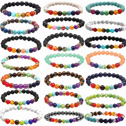 1 Piece Fashion Color Block Beaded Unisex Bracelets