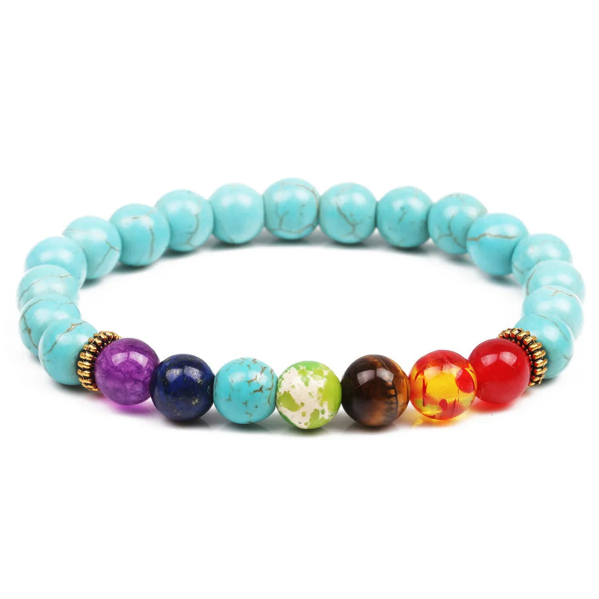 1 Piece Fashion Color Block Beaded Unisex Bracelets