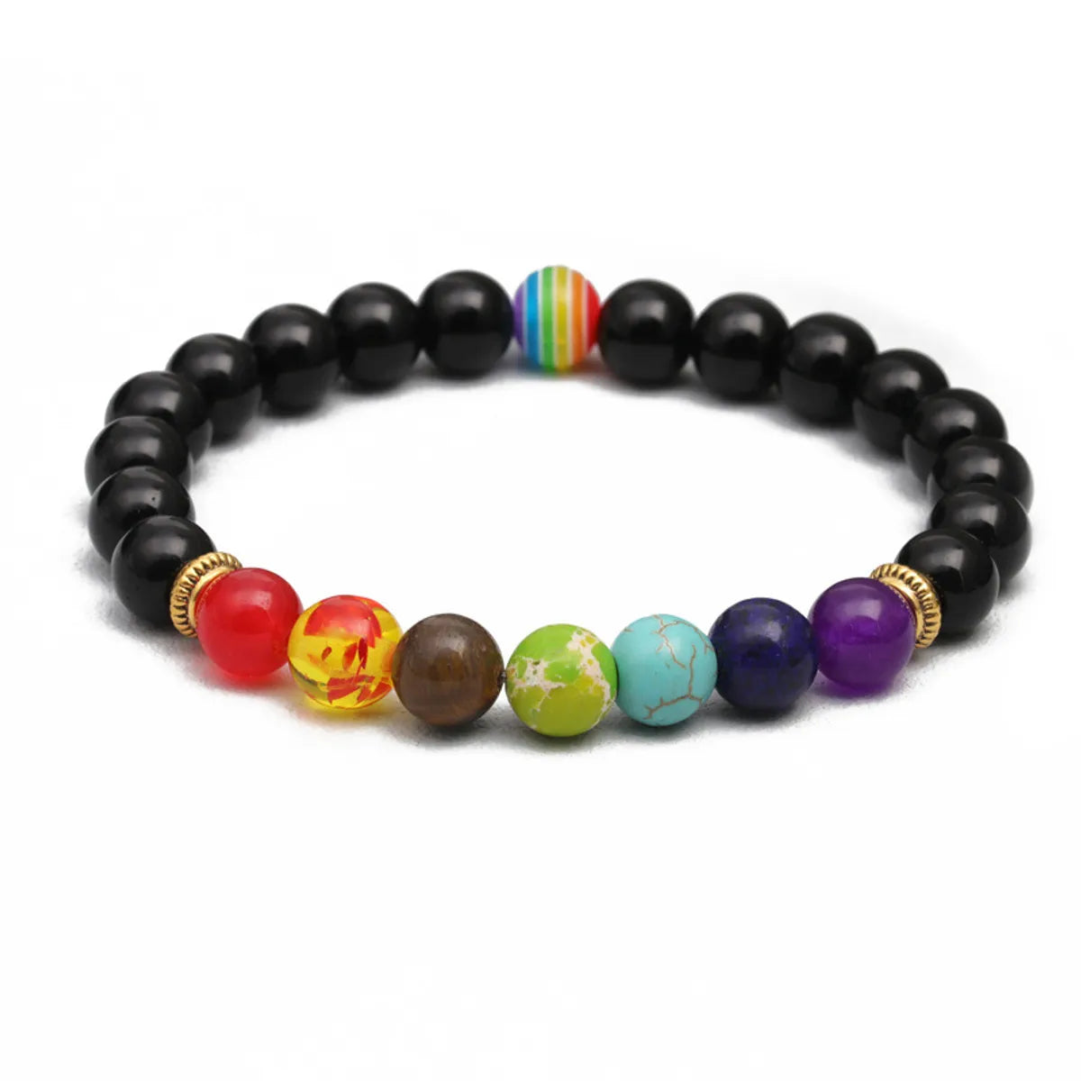 1 Piece Fashion Color Block Beaded Unisex Bracelets