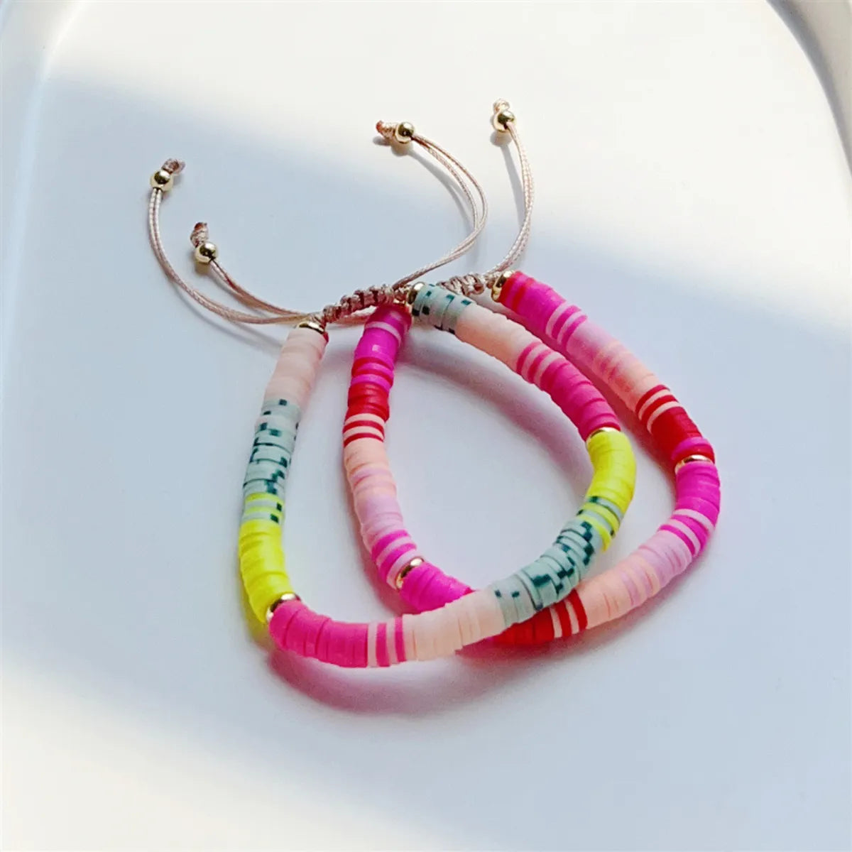 1 Piece Fashion Color Block Soft Clay Beaded Women's Bracelets