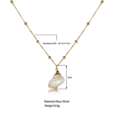 1 Piece Fashion Conch Alloy Shell Women's Pendant Necklace